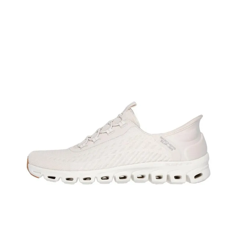 Skechers Glide Step Anti Slip Wear Resistant Low Top Casual Shoes Women's White-0