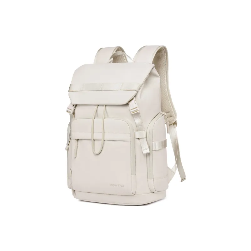 Super Five Polyester/Oxford/Water Resistant Backpack Unisex Multicolor/Ecru/Black/Gray-1