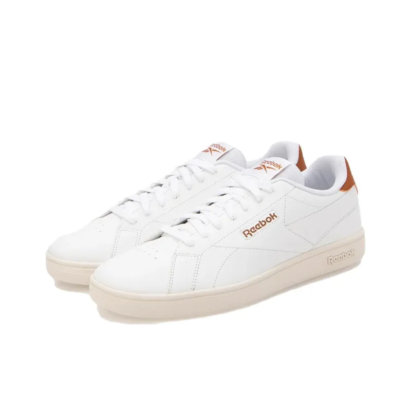 Reebok Anti Slip Wear Resistant Low Top Skateboard Shoes Unisex White-3