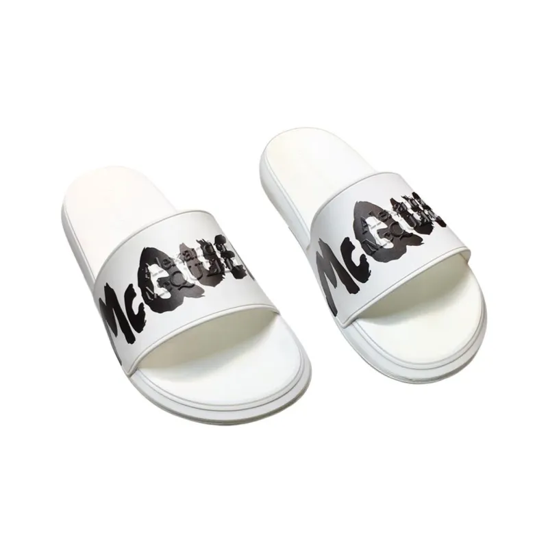 Alexander McQueen Slide Stylish Sandal Women's White-2