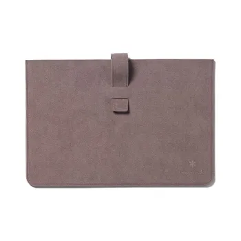 Snow Peak Vegan Leather Laptop Bag Unisex Mocha