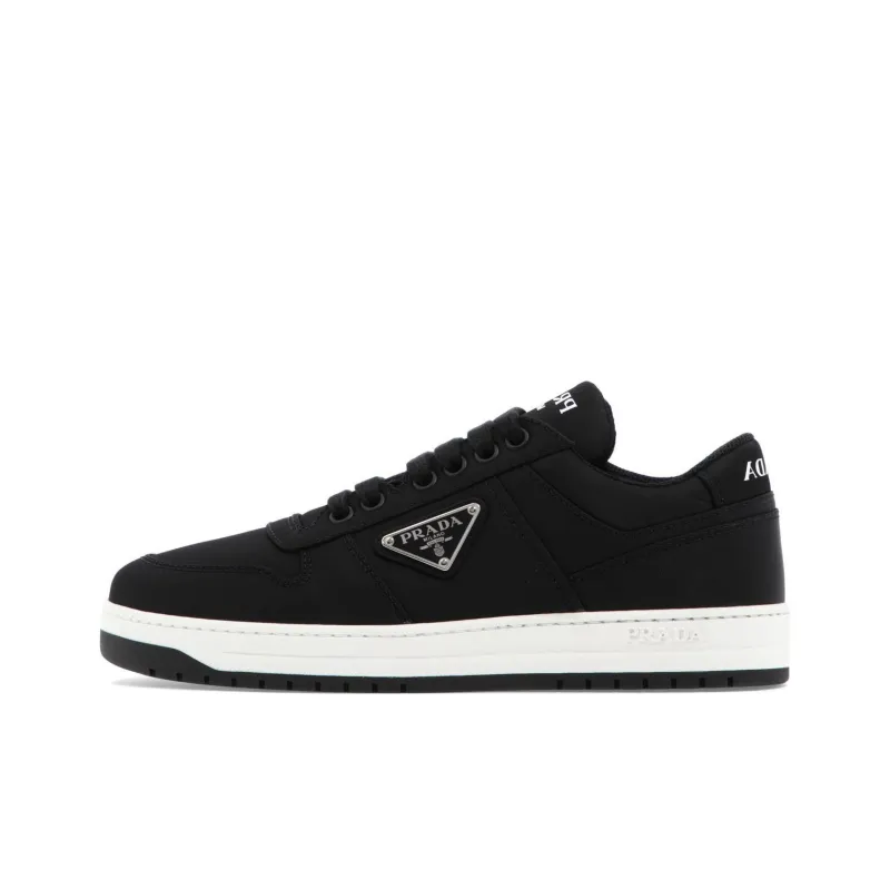 PRADA Double Wheel Re nylon Gabardine Sneakers 'Black' Women's-0