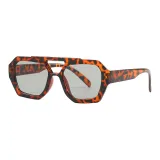 Leopard Print Frame with Light Gray Lens
