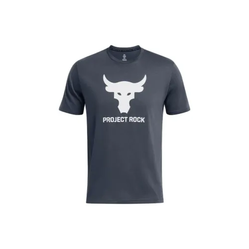 Under Armour Project T-Shirts Men Pouring Gray