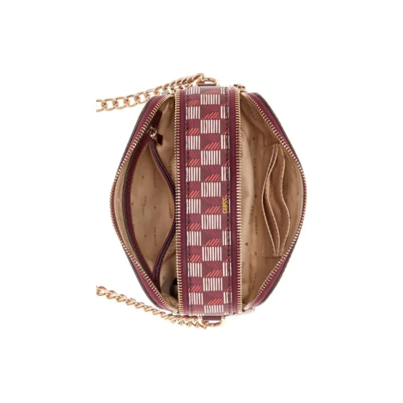 GUESS Artificial Leather Camera Bag Shoulder Bag Crossbody Bag Women's Red-3