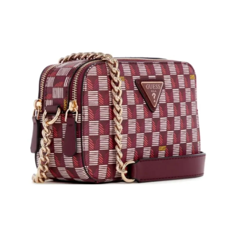 GUESS Artificial Leather Camera Bag Shoulder Bag Crossbody Bag Women's Red-1
