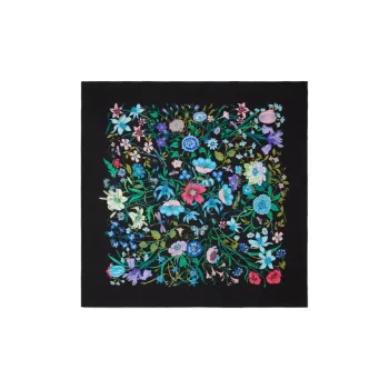 GUCCI Flora-print Silk Scarf