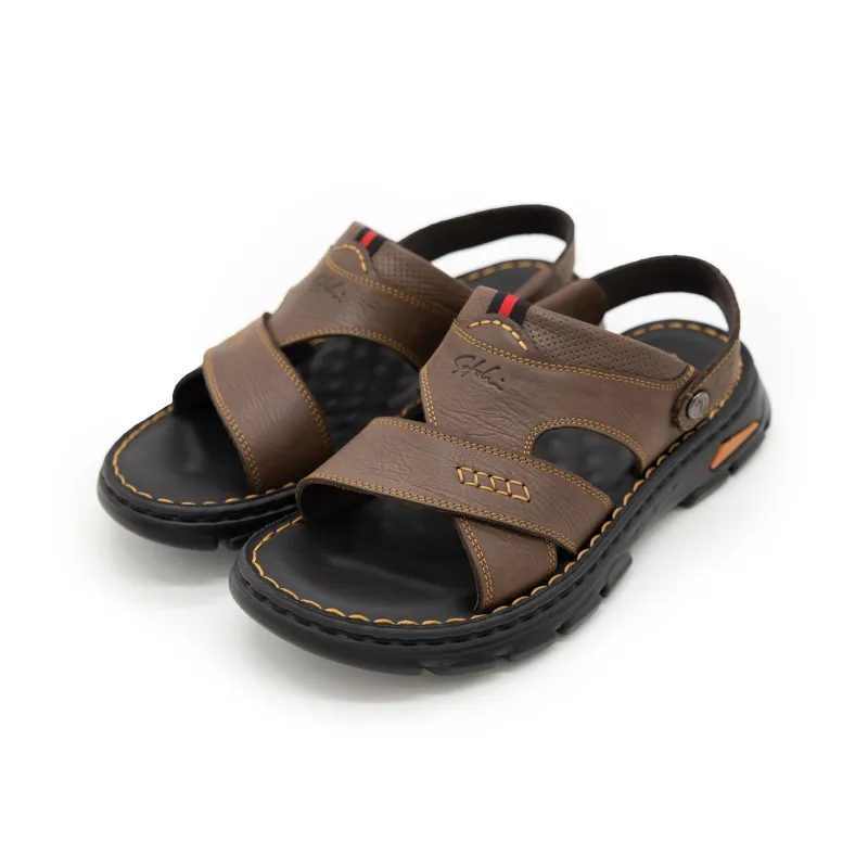 Satchi Beach Sandals Men's Coffee-2