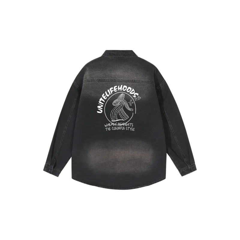 Unite Life HOODS Denim Jacket Unisex-1