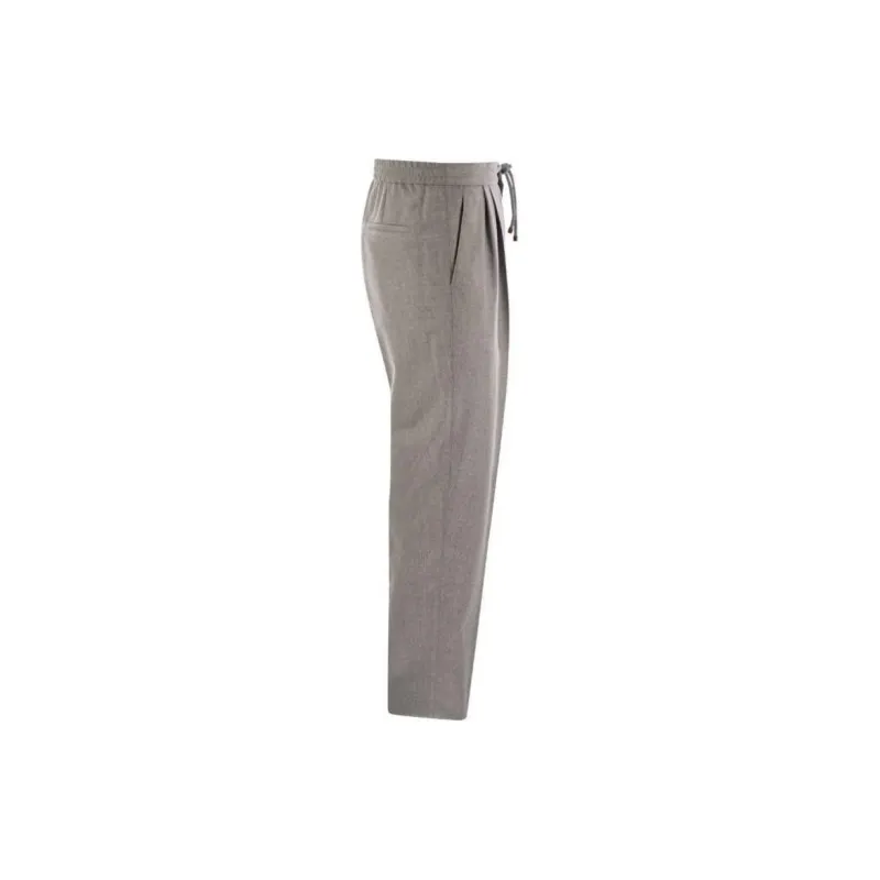 Brunello Cucinelli Pleated Tapered Leg Trousers-2