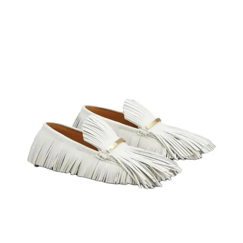 TOD'S Fringed Slip On Loafers Women's-2