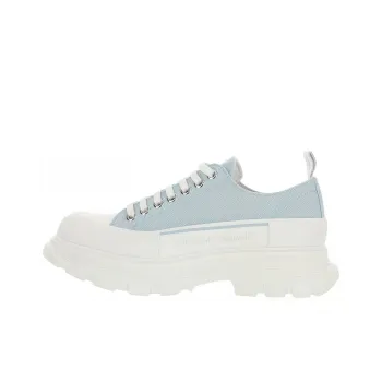 Alexander McQueen Tread Slick Low Lace Up Light Blue White