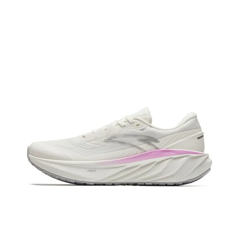 Anta Cloud Journey Anti Slip Wear Resistant Low Top Casual Running Shoes Women's White-0