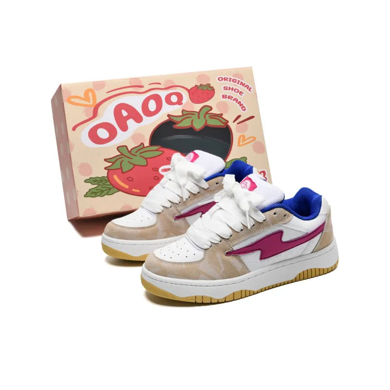 OAOQ Wear-resistant And Lightweight Low-Top Casual Shoes Unisex Light Moon-7