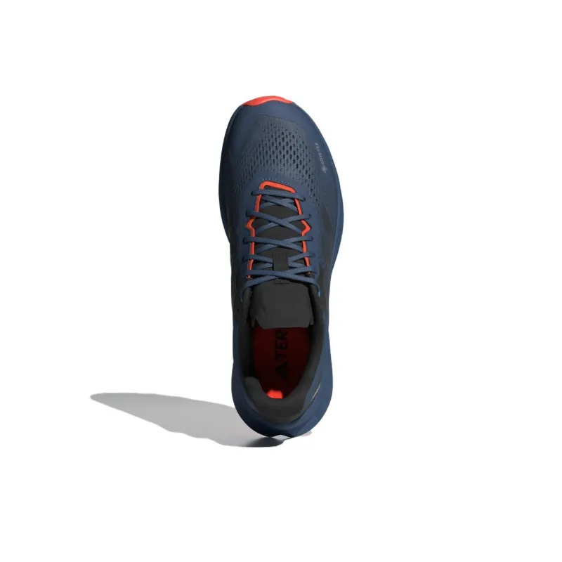 Adidas Terrex Soulstride Flow Anti-Slip Wear-Resistant Low-Top Trail Running Running Shoes Men's Blue-3
