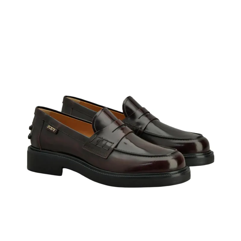 TOD'S Logo Plaque Slip On Loafers Women's-2