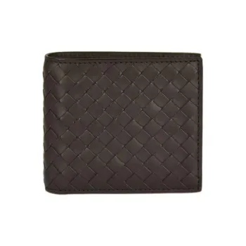 Bottega Veneta Leather Wallet Men's Coffee