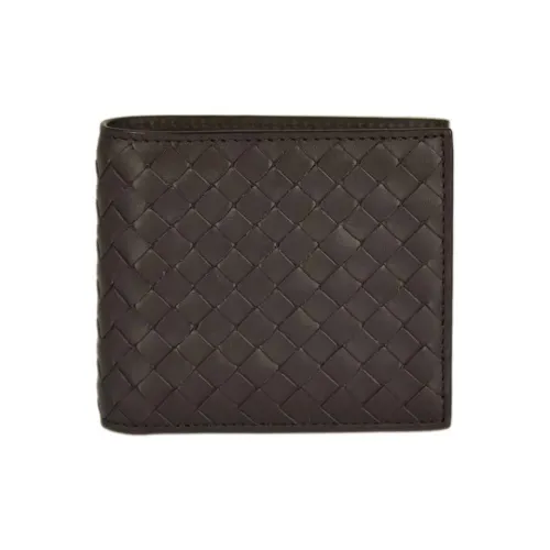 Bottega Veneta Leather Wallet Men's Coffee