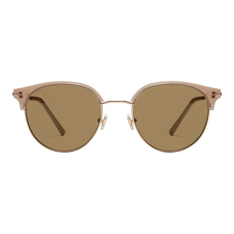 CARIN Plate Alloy Frame Oval Sunglasses Unisex-3
