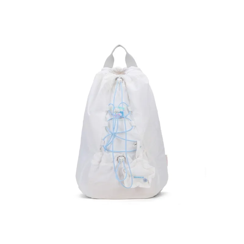 VANWALK Nylon Backpack Large Size Women's Starfish Yellow/Island Blue/Mint White-6