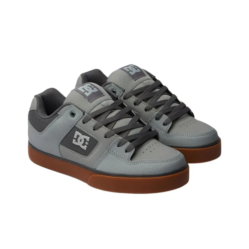 DC Shoes Low Top Skateboard Shoes Men's Gray-2