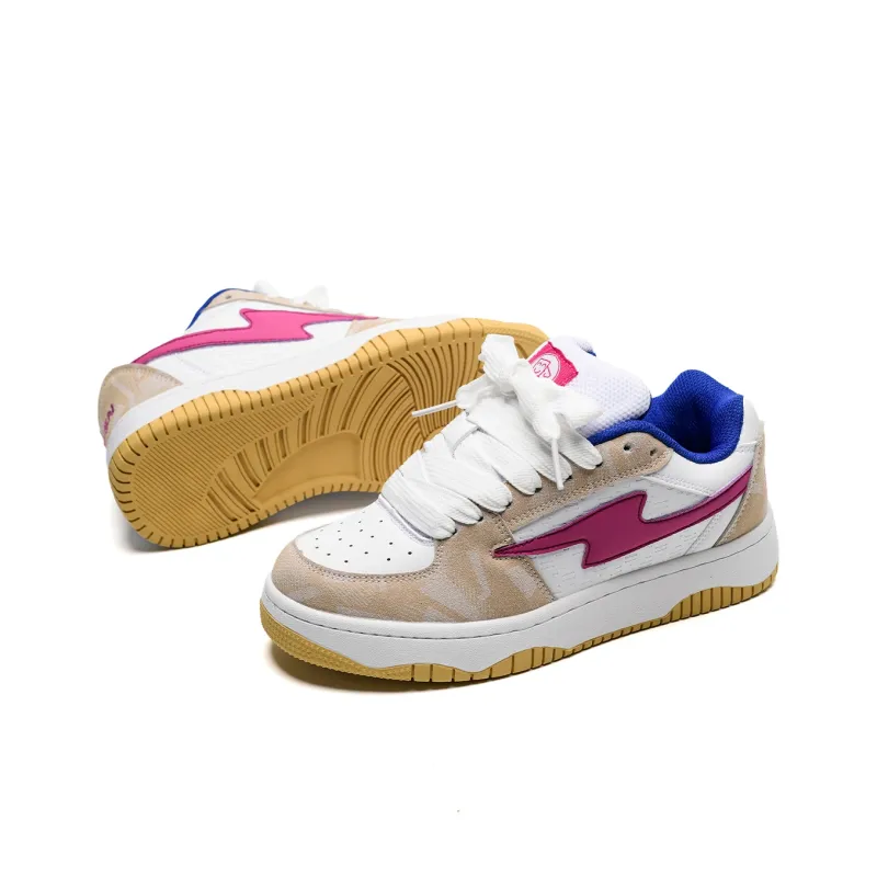 OAOQ Wear-resistant And Lightweight Low-Top Casual Shoes Unisex Light Moon-10