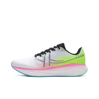 XTEP Speed 5.0LITE Anti-Slip Wear-Resistant Low-Top Casual Running Shoes Men's White Green Pink