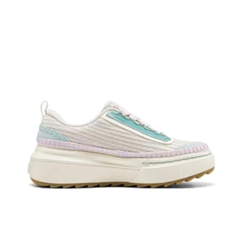 Skechers Court Classics Slip Resistant Low Top Skateboard Shoes Women's Beige-1