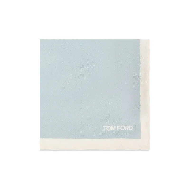TOM FORD Logo Printed Contrasting Border Scarf-1