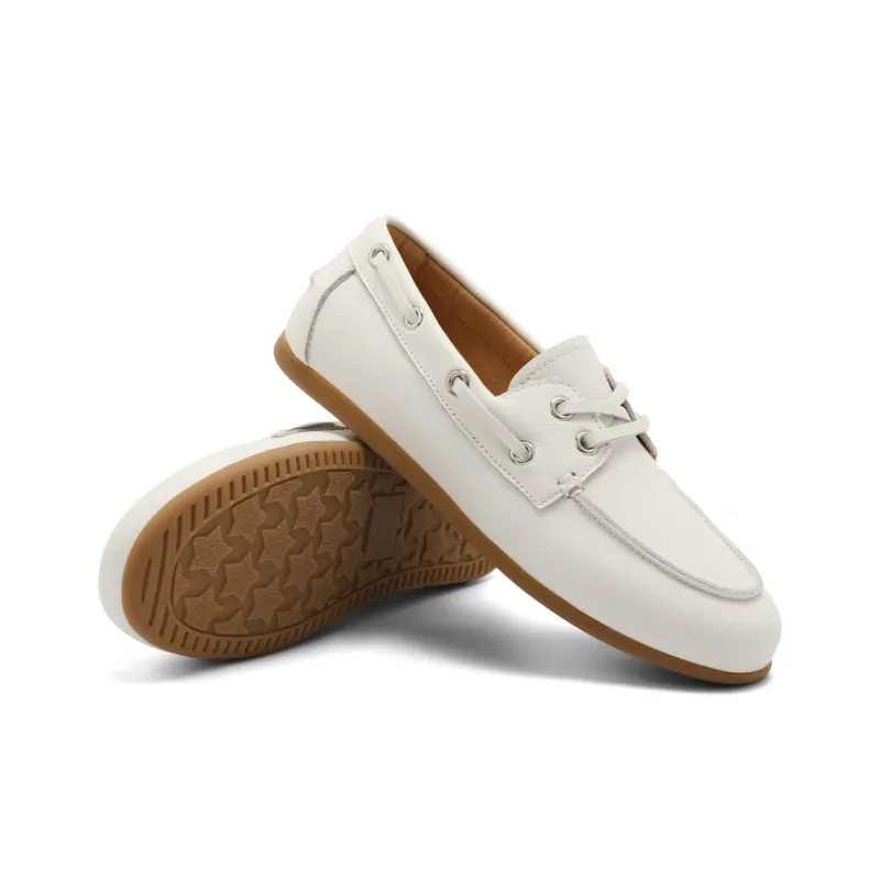 BELLE Boat Shoes Women's Brown Beige-9