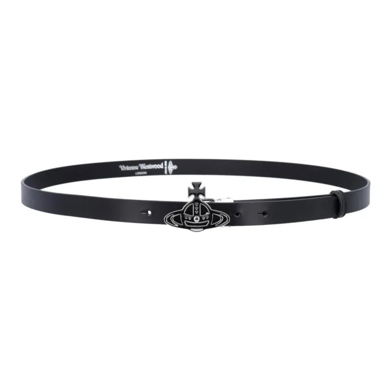 Vivienne Westwood Small Line Orb Buckle Belt-0
