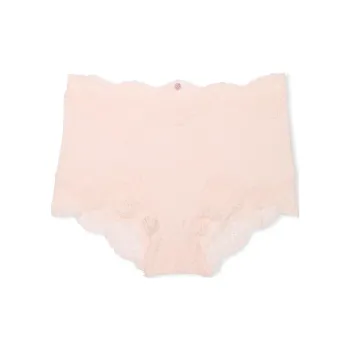 Victoria's Secret Dream Angels Lace-Trim Boyshort Panty / Purest Pink Underpants Women's 1 Pack Pink
