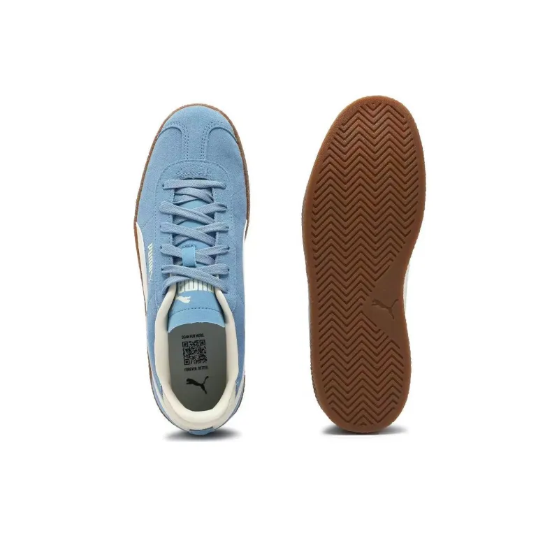 PUMA Club Anti Slip Wear Resistant Low Top Skateboard Shoes Unisex Blue White-3
