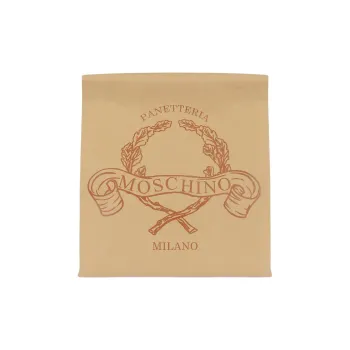 MOSCHINO Bonded Polyurethane Clutch Women's Light Brown