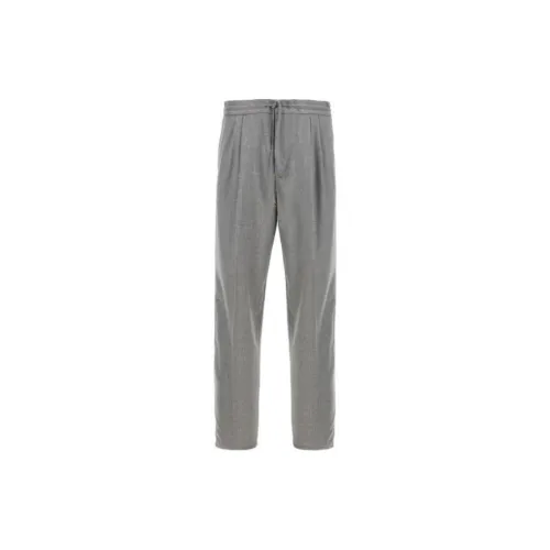 Brunello Cucinelli Pressed-crease Wool Trousers