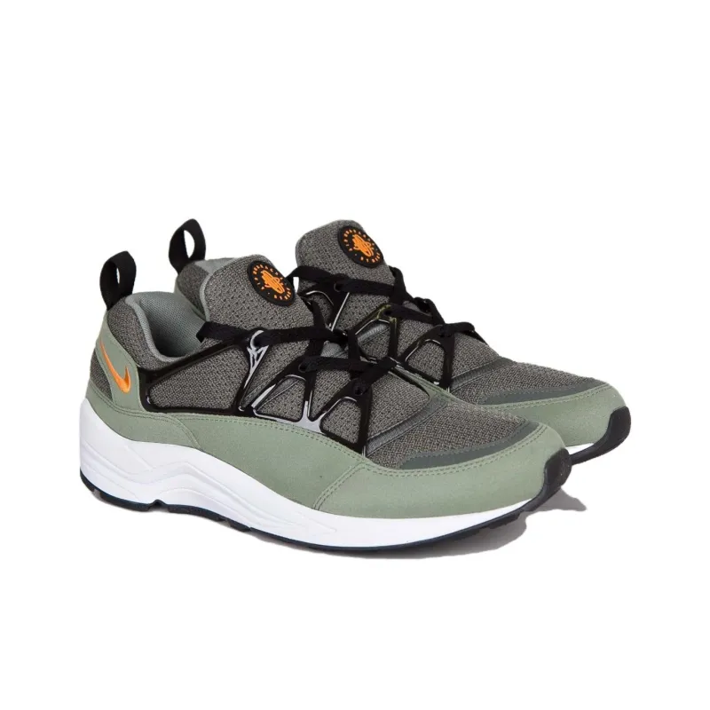 Nike Air Huarache Cushioning, Slip Resistant, And Abrasion Resistant Low Top Casual Running Shoes Men's Gray Green-2