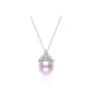 S925 Silver, Purple Waterdrop Pearl