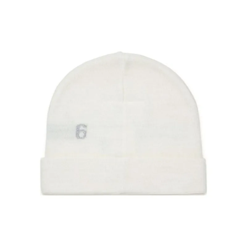 MM6 Maison Margiela Logo jacquard Knitted Beanie-1