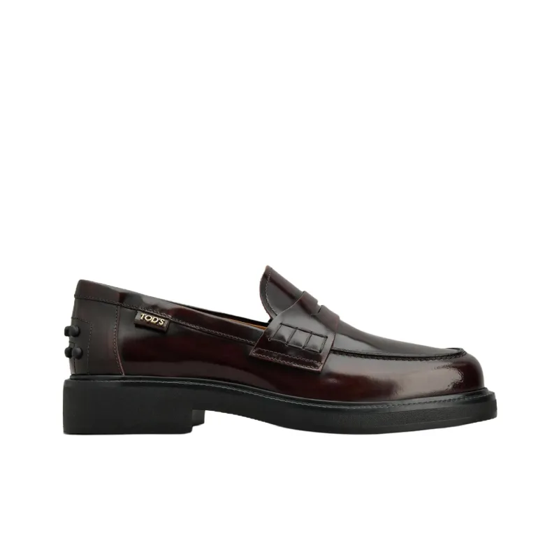 TOD'S Logo Plaque Slip On Loafers Women's-1