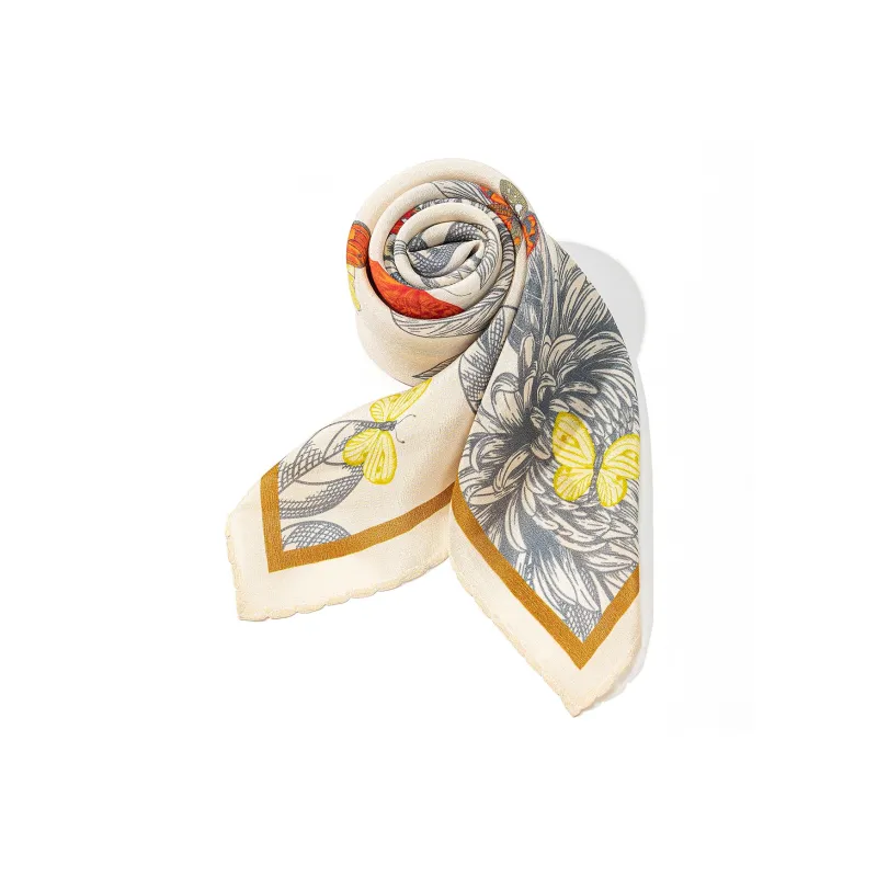 Shanghai Story 100% Mulberry Silk Silk Scarves Women's Spring Mountain In Sight Gift Box Set-17