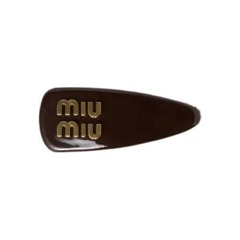 MIU MIU Metal Hair Clips Women's Heather Wood