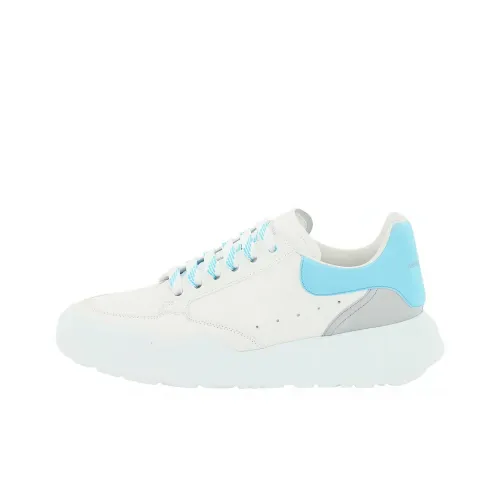 Alexander McQueen Court Blue Suede Women's