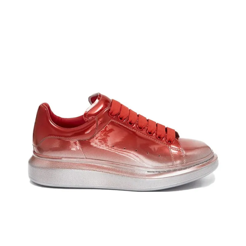 Alexander McQueen Oversized Sneaker 'Silver Red'-1