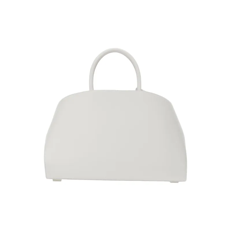 FERRAGAMO Calfskin Shoulder Bag, Crossbody Bag, Handbag Medium Size Women's Optical White-3