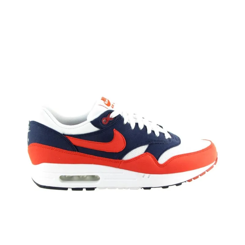 Nike Air Max 1 Anti Slip Wear Resistant Low Top Casual Running Shoes Men's Red-1