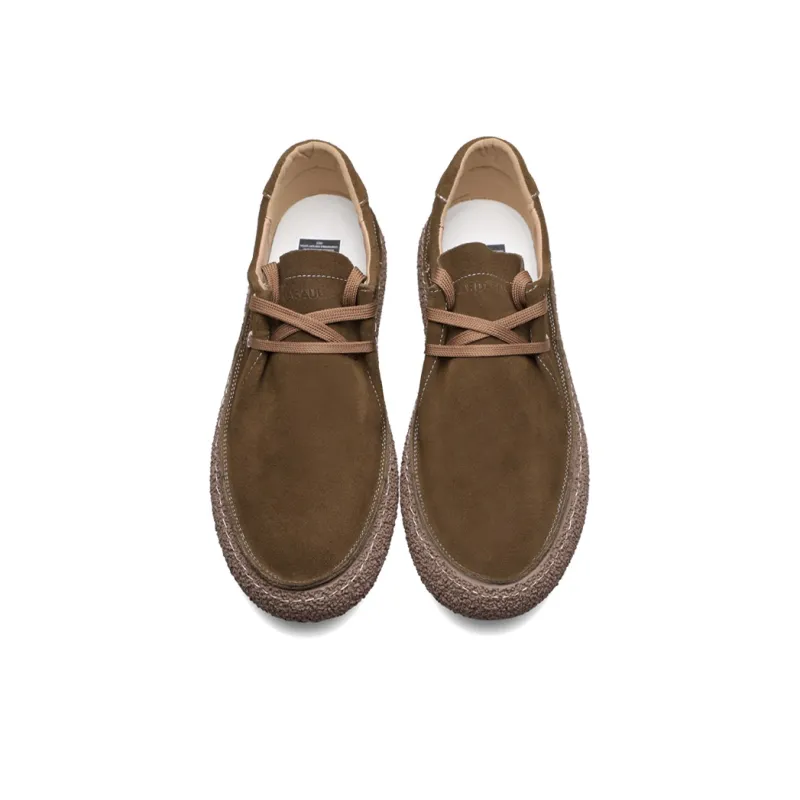 PARDASAUL Men's Casual Shoes Men Low Top Brown/Gray-3