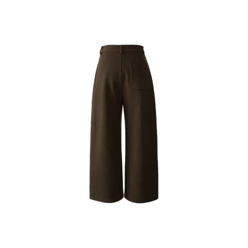 YALIDA Casual Pants Women's Cocoa Brown Coffee-1