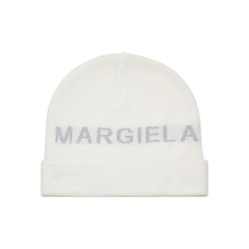 MM6 Maison Margiela Logo jacquard Knitted Beanie-2