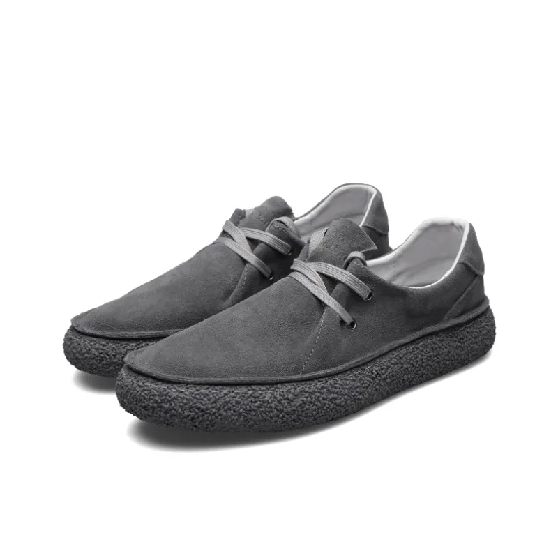 PARDASAUL Men's Casual Shoes Men Low Top Brown/Gray-7