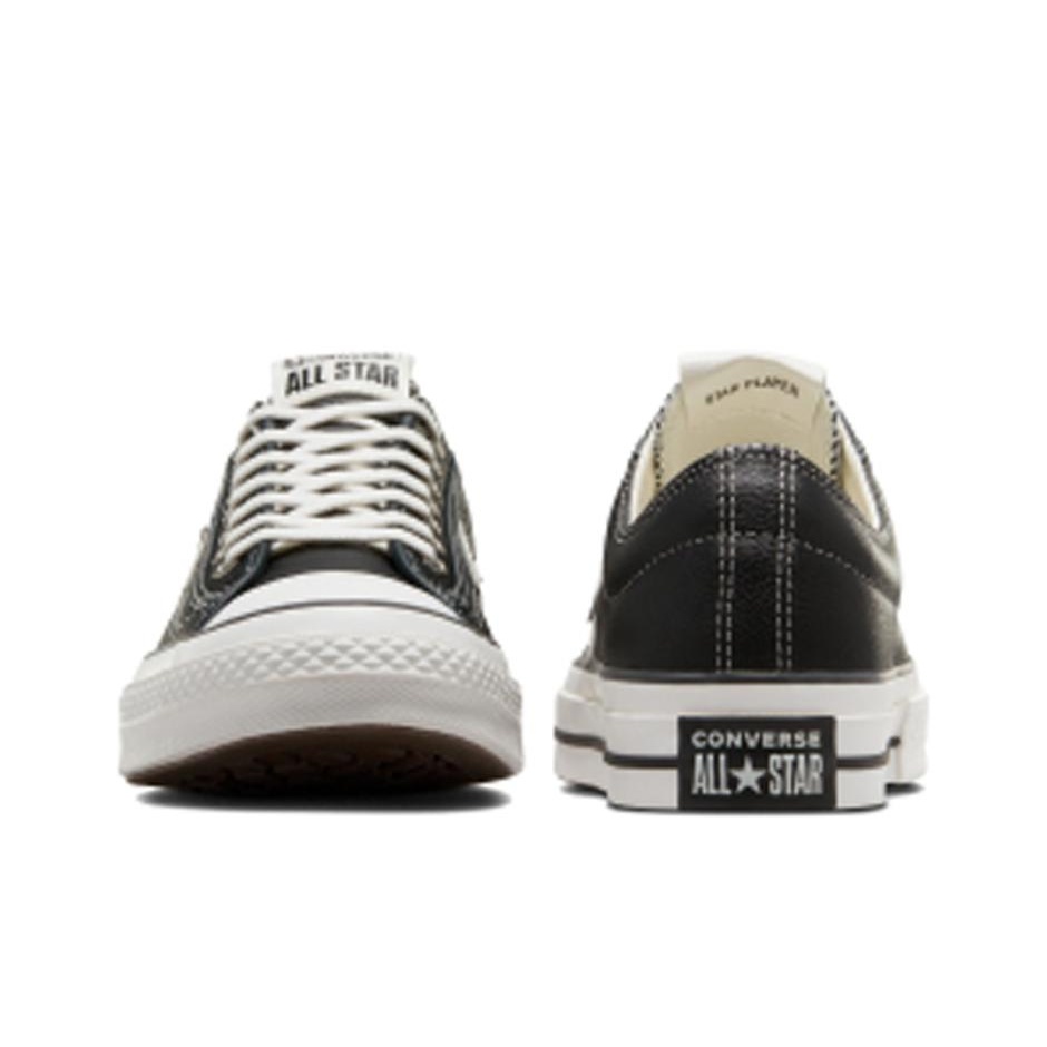 Converse star player black leather best sale